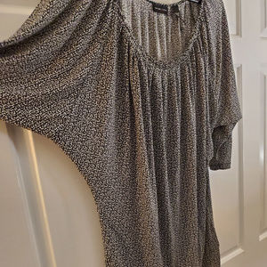 Draped necked dolman sleeve New York & Company top